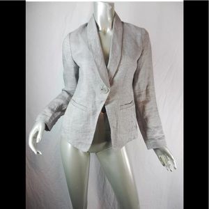 Authentic EILEEN FISHER Silver Linen Jacket PP